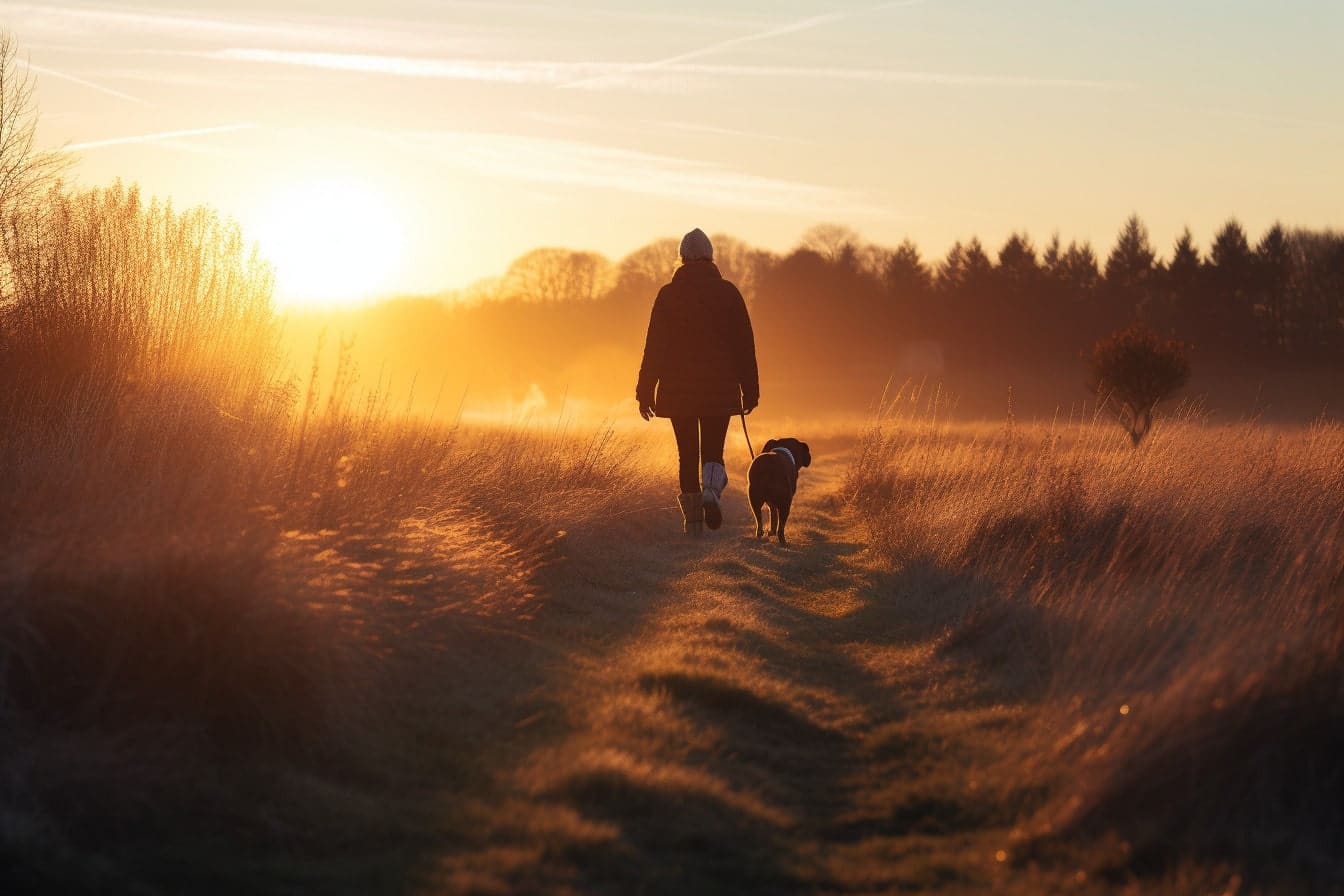 What temperature is safe for dogs to walk