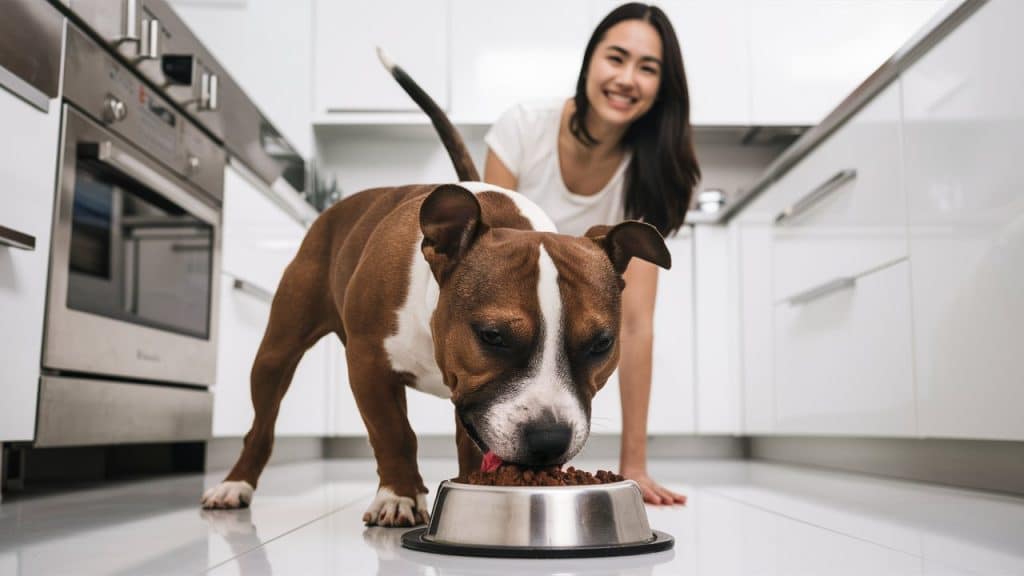 best dog food for a Staffordshire Bull Terrier uk